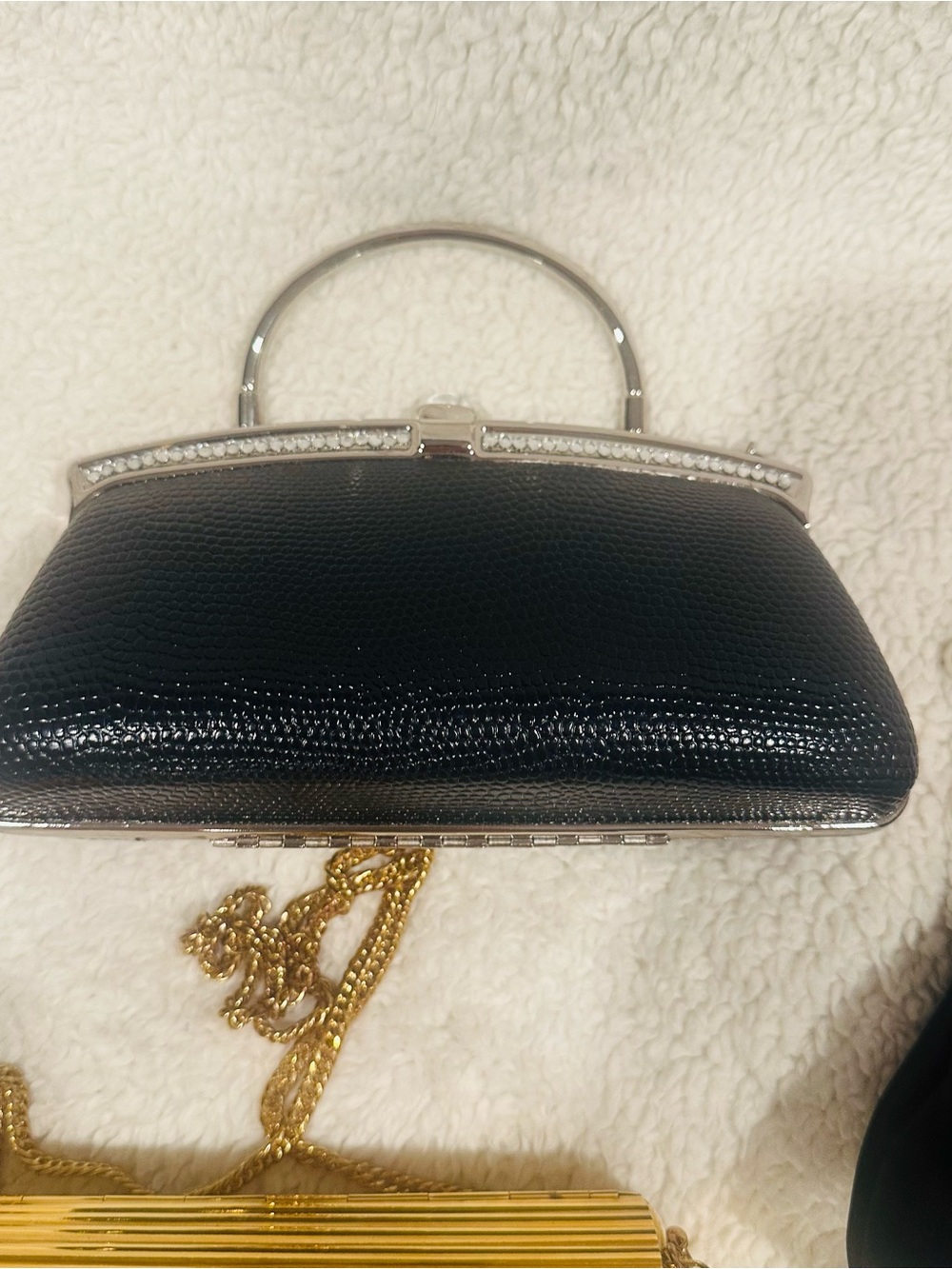 Vintage Clutch/Handbag Bundle: Cynthia Rowley, Jessica McClintock, Carolee - Picture 4 of 15